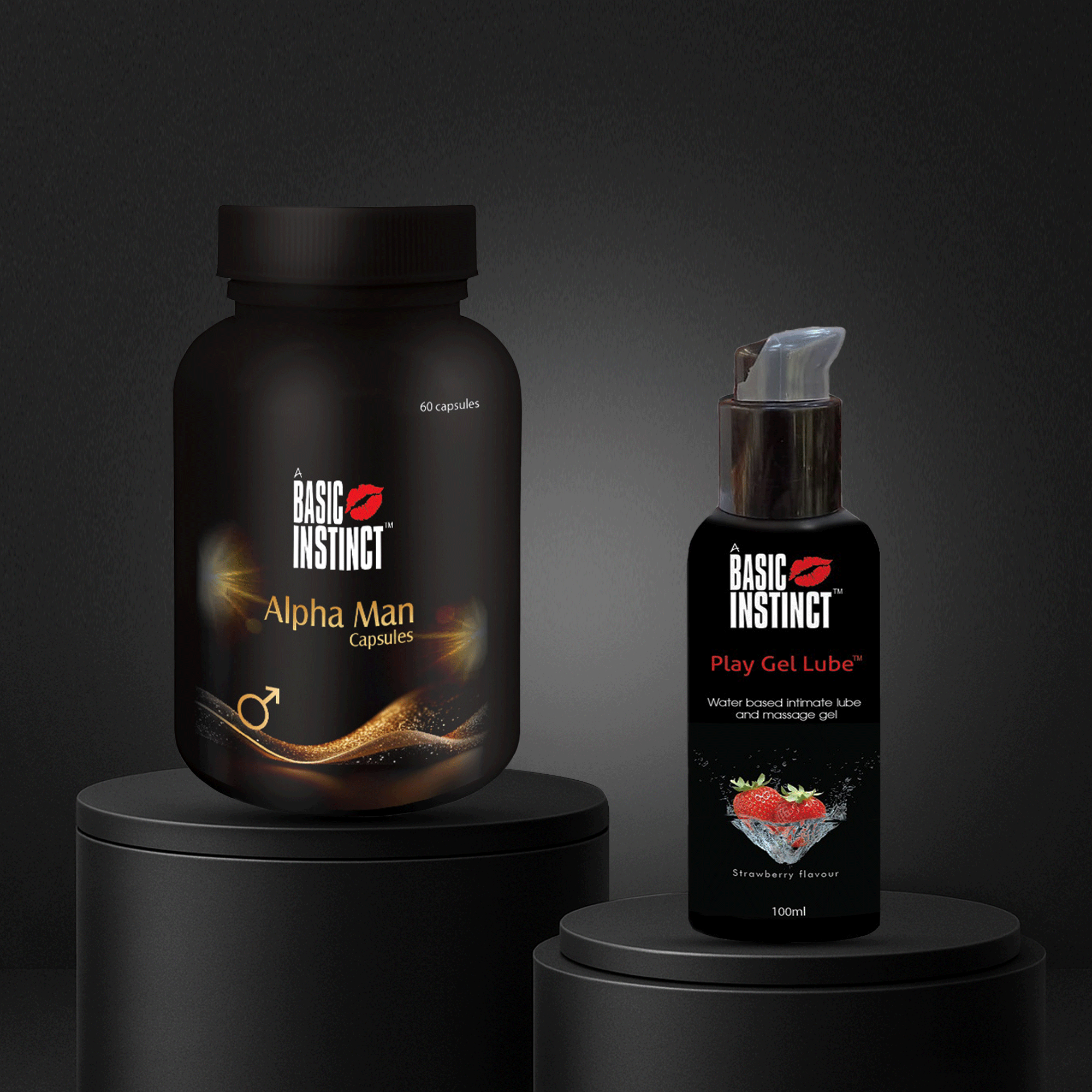 Alpha Man Capsules + Play Gel Lube