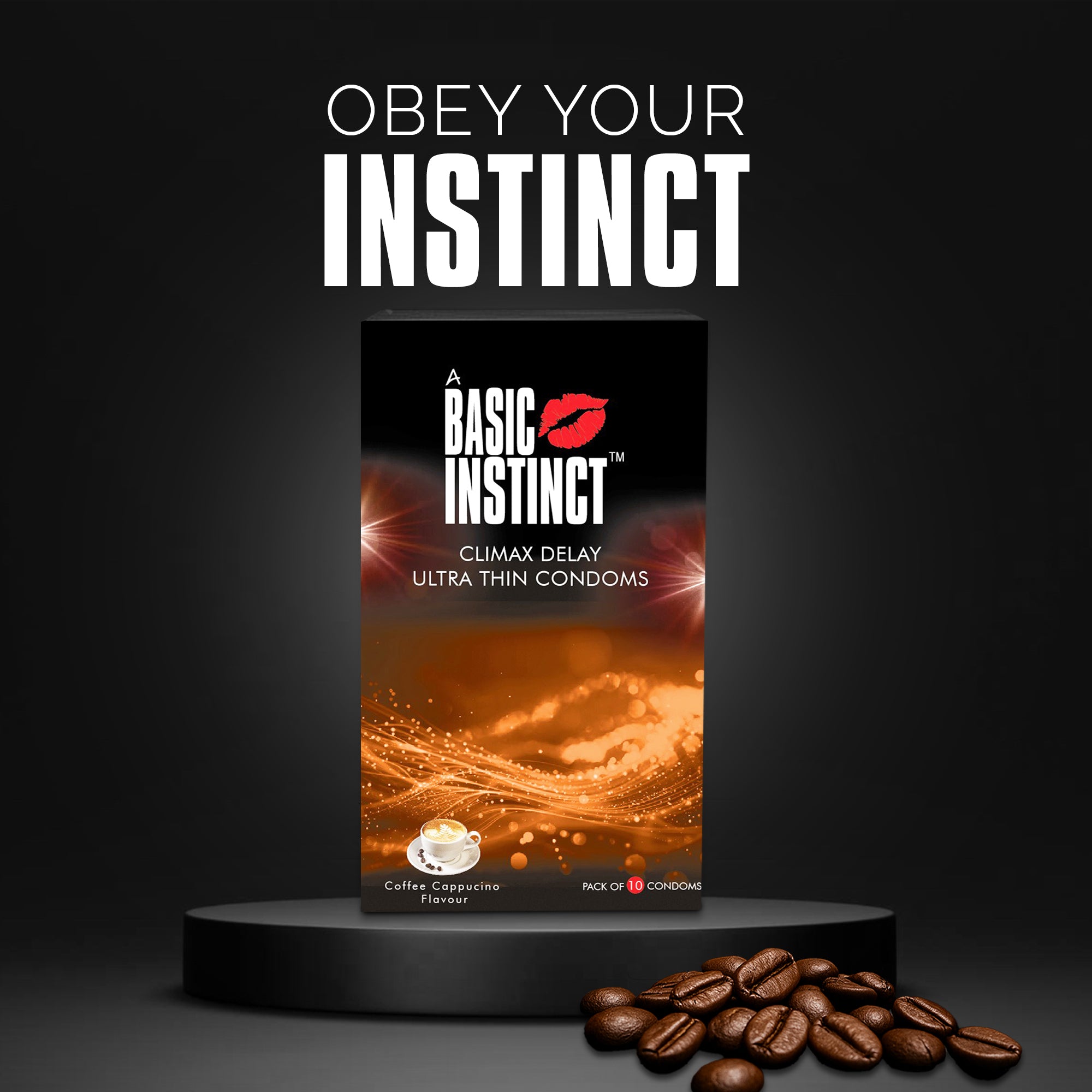 Climax Delay Ultrathin Condoms Coffee Cappuccino Pack of 10