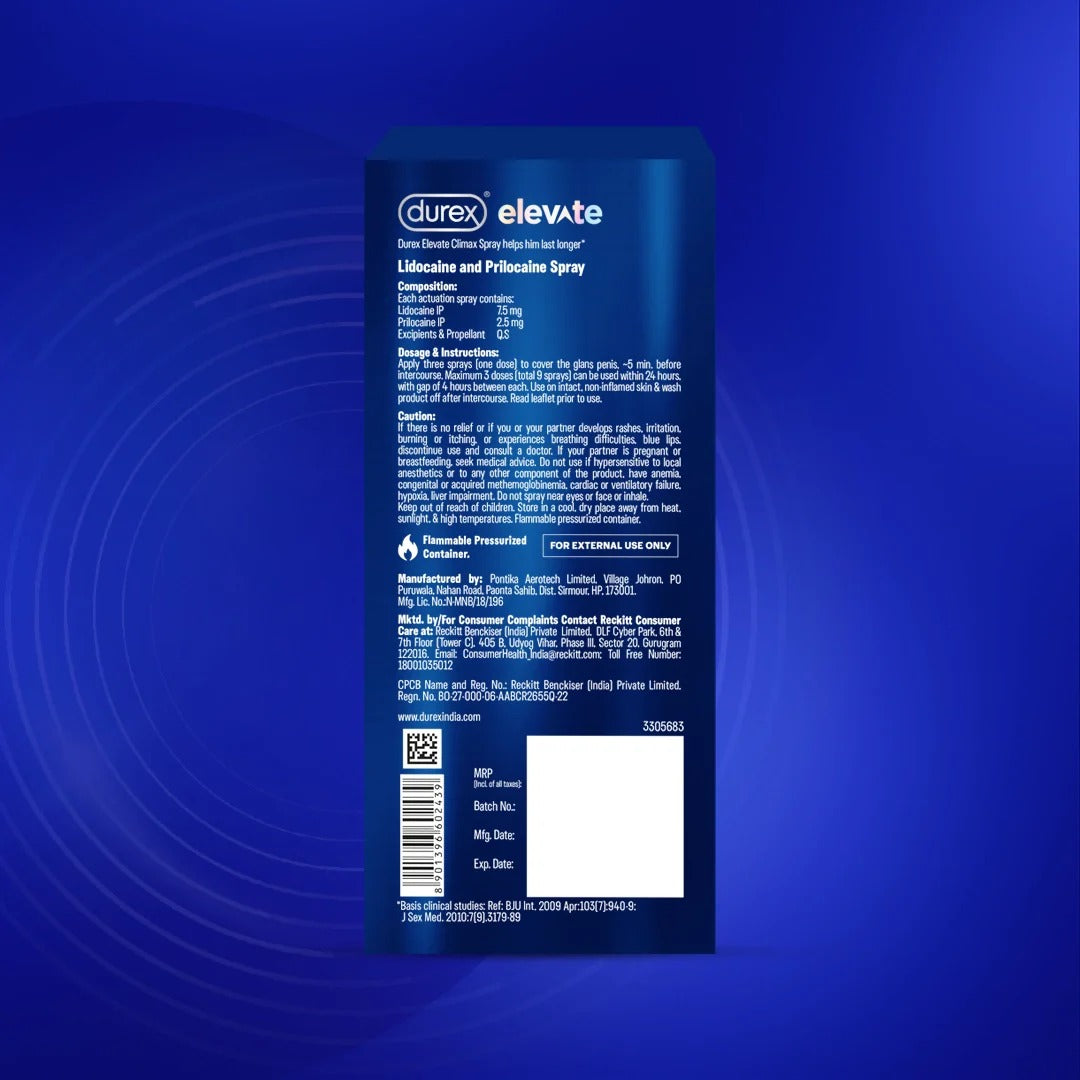 Durex Elevate Climax Delay Spray