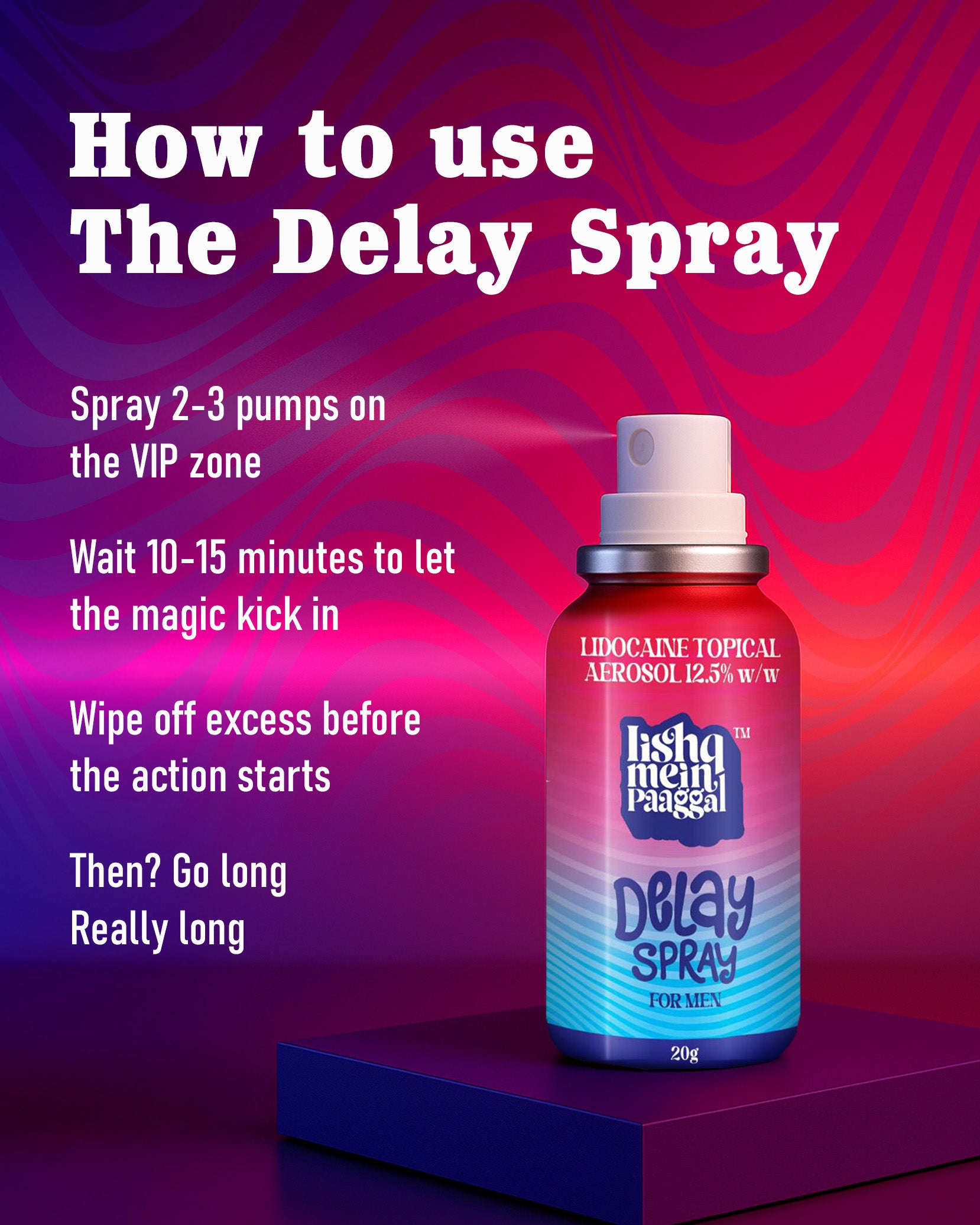 Iishq Mein Paaggal Delay Spray – Finish Last, Not Fast