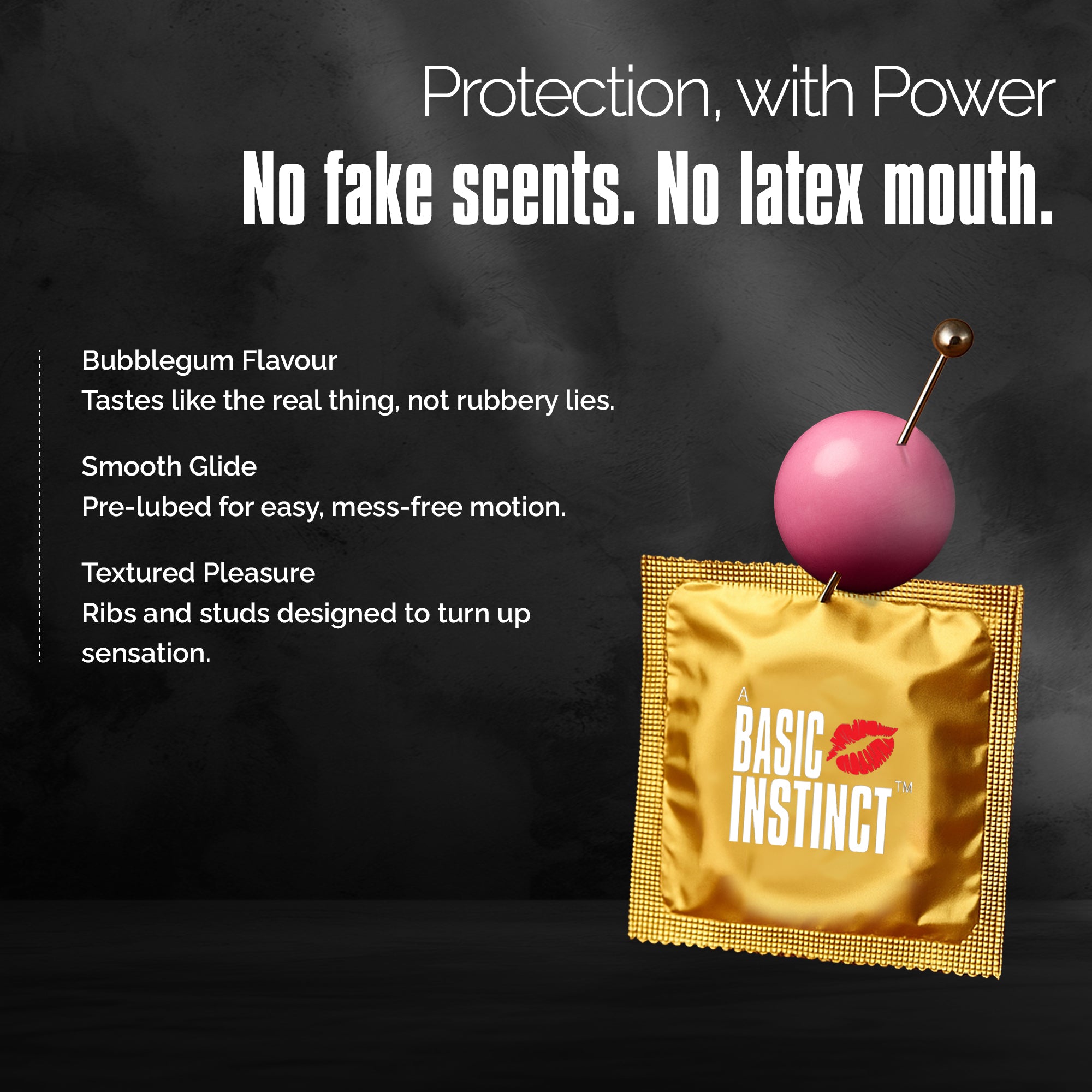 Multi Textured Condoms Bubblegum Pack of 10