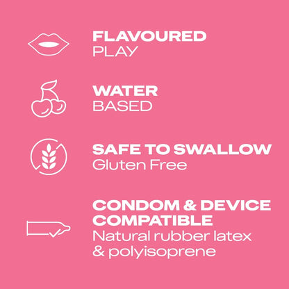 Durex Play Cherry Flavoured Lube | Water-Based Intimate Lubricant For Men &amp; Women