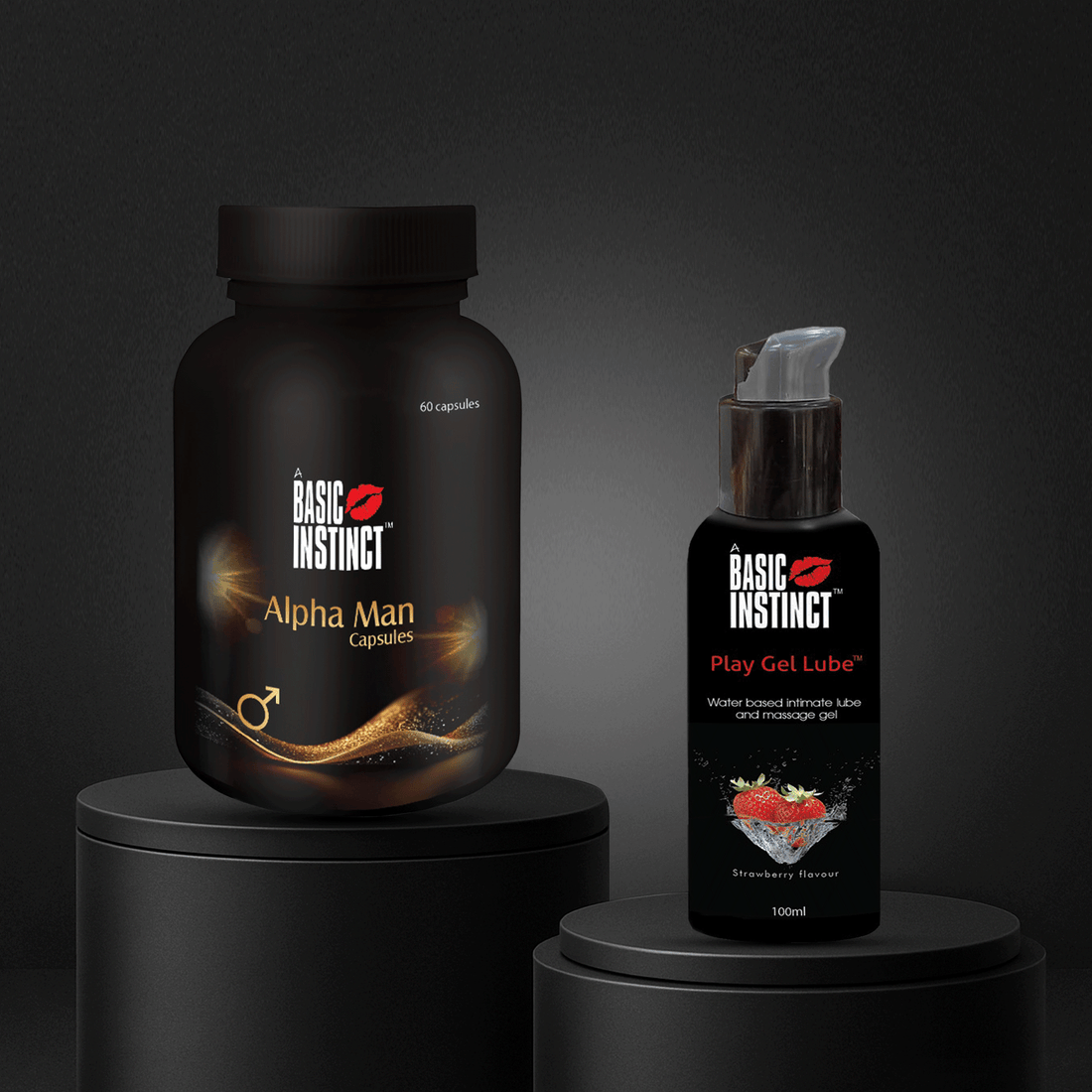 Alpha Man Capsules + Play Gel Lube