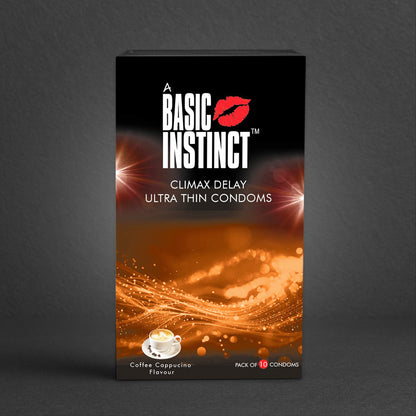 Climax Delay Ultrathin Condoms Coffee Cappuccino Pack of 10