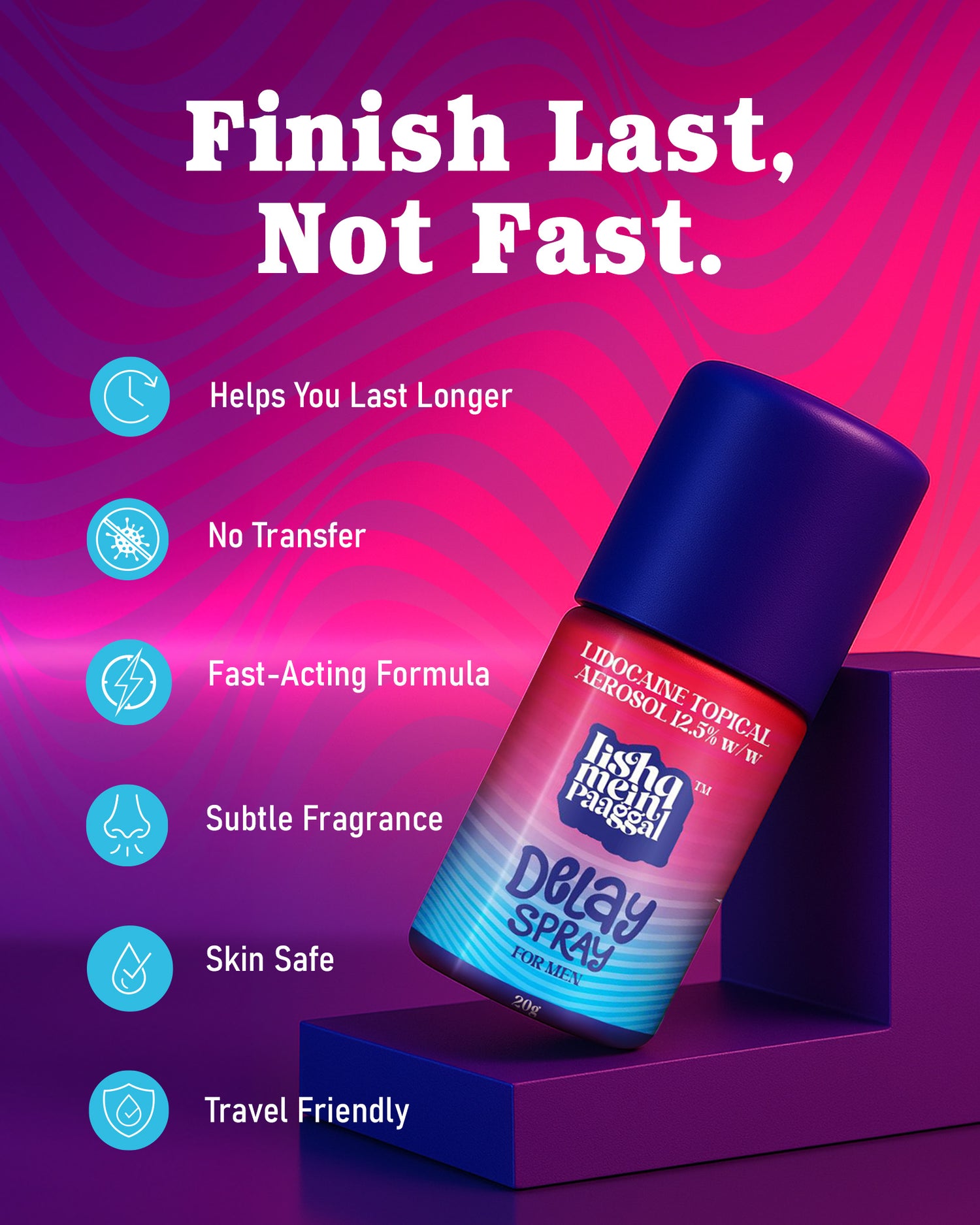 Iishq Mein Paaggal Delay Spray  – Finish Last, Not Fast