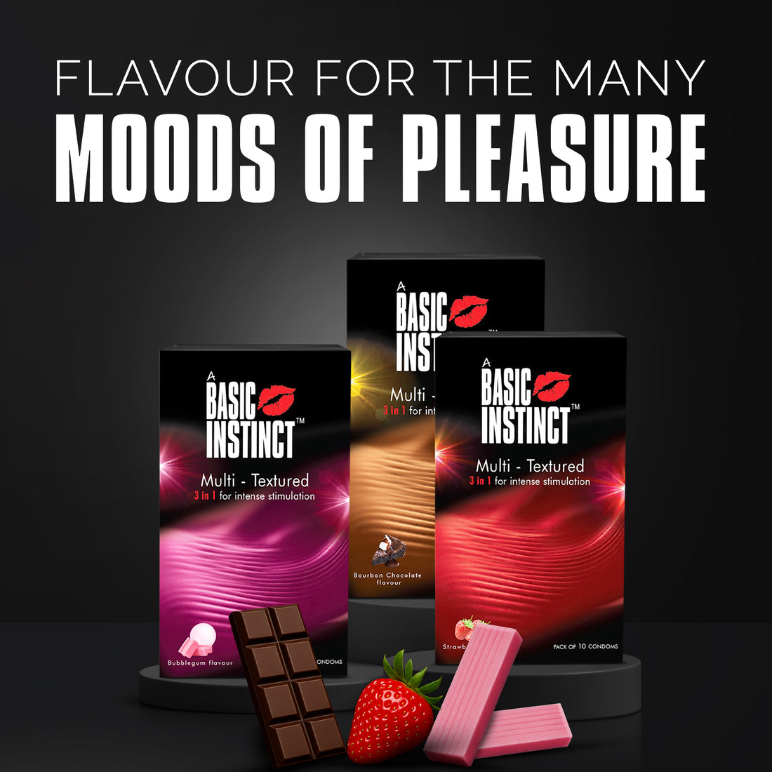MULTI-TEXTURED CONDOMS (Combo of 3 packs of 10s)