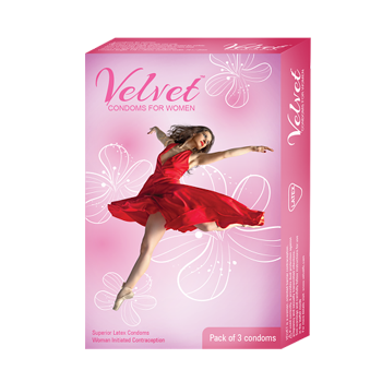 MOODS FEMALE CONDOMS VELVET 3&