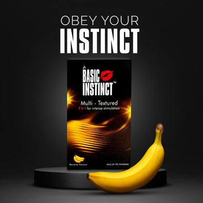 Multi Textured Condoms Banana Pack of 10