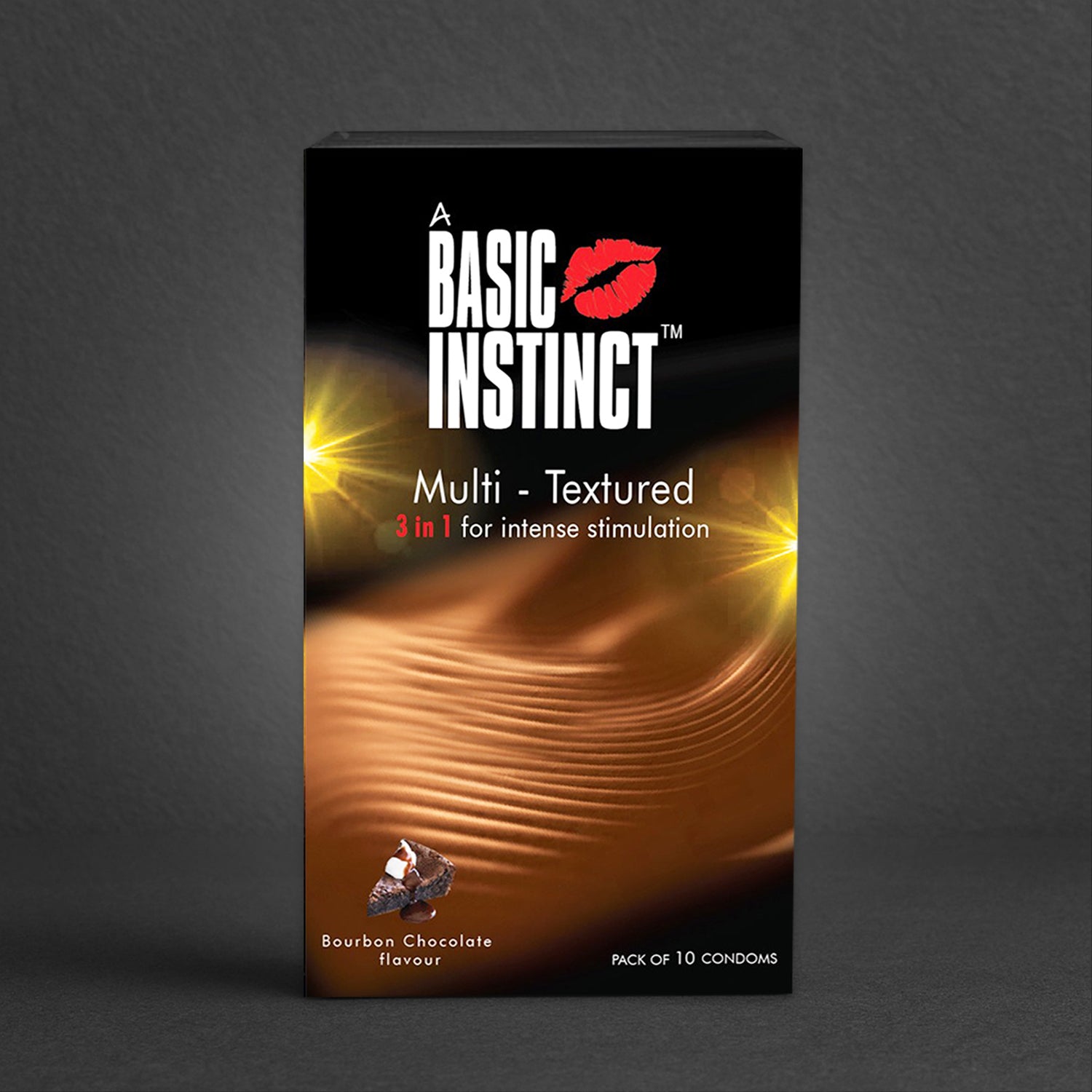 Multi Textured Condoms Bourbon Chocolate Pack of 10