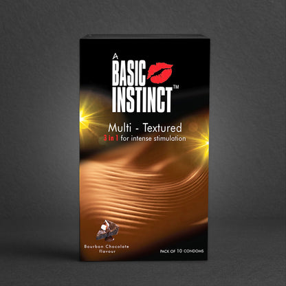 Multi Textured Condoms Bourbon Chocolate Pack of 10