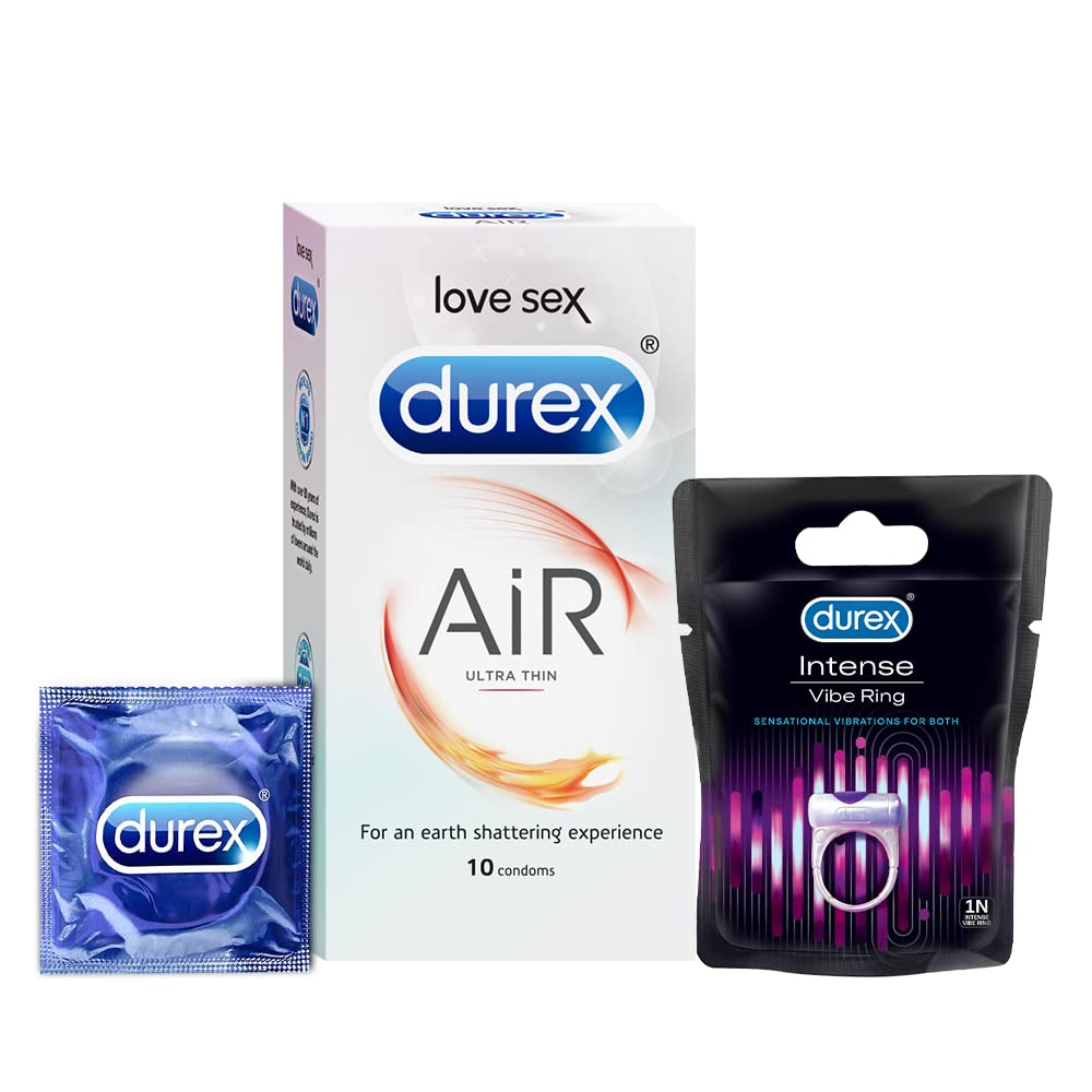 Durex Air Ultra Thin Condoms - 10s &amp; Durex Play Vibrations Ring